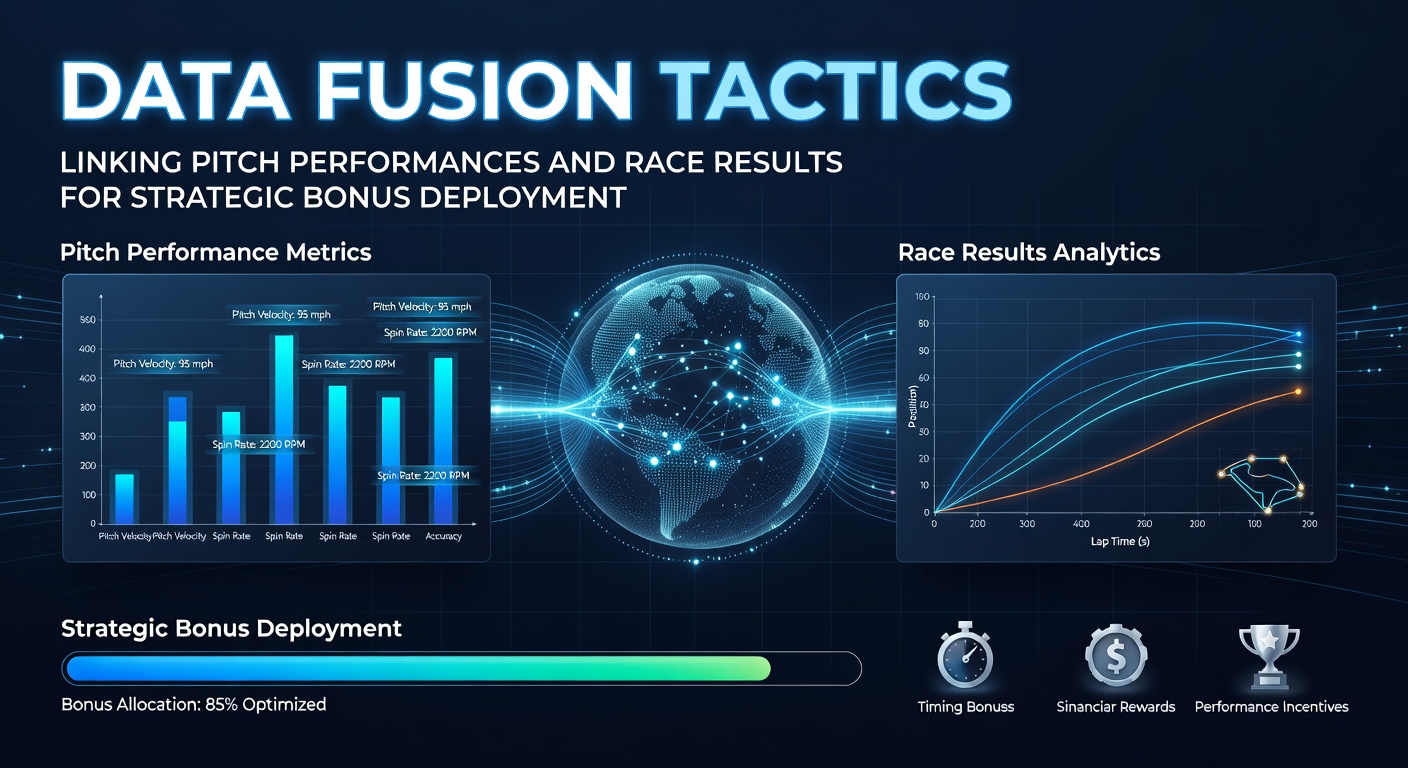 Data fusion dashboard showing soccer pitch metrics integrated with horse racing results for bonus allocation