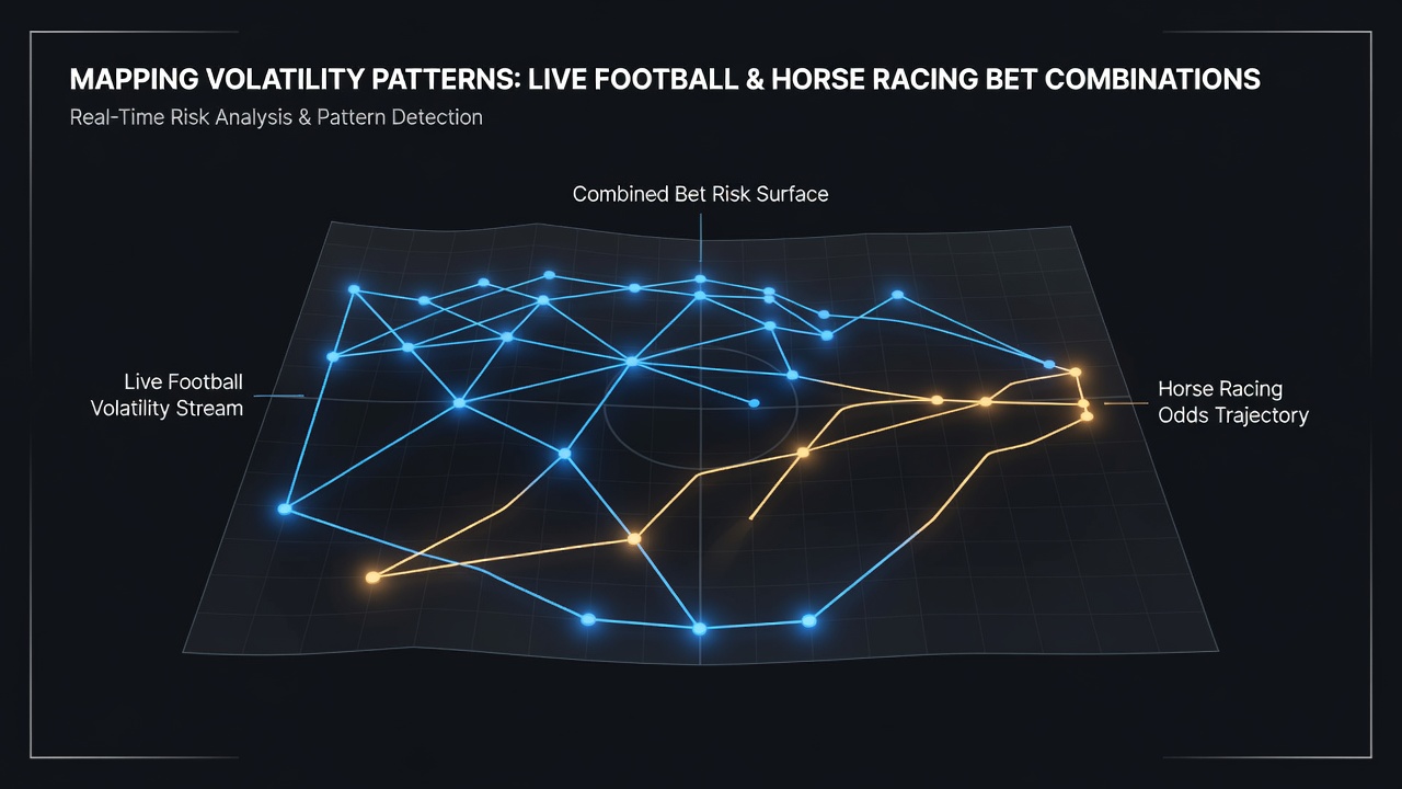 Chart showing volatility clusters during overlapping live football and horse racing events
