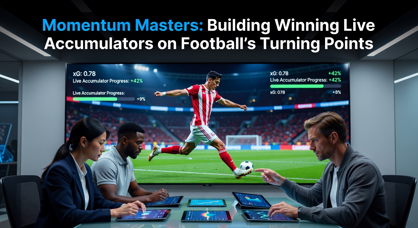 A tense football match showing a momentum shift with players celebrating a goal during a live game, highlighting turning points for betting opportunities